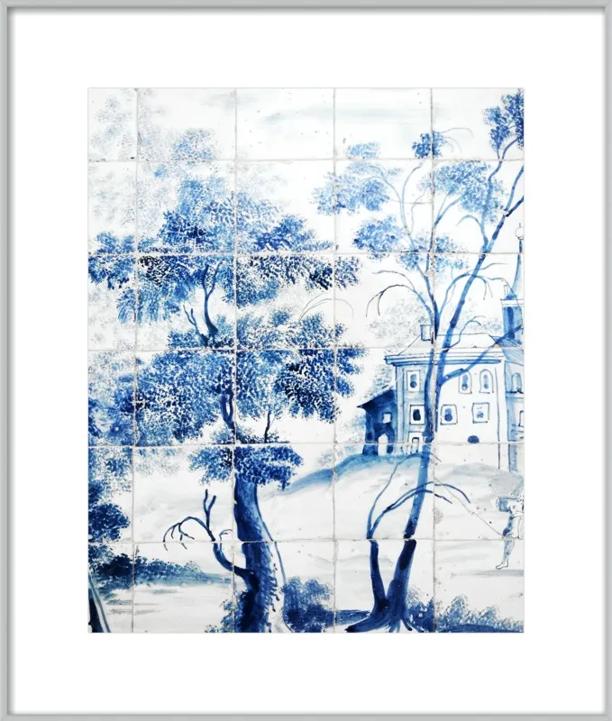 Lisbon Blue Tiles Two by Lupen Grainne for Artfully Walls