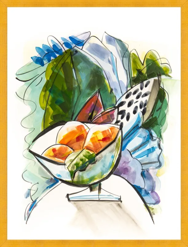 Still life with oranges by Becky Aubry for Artfully Walls