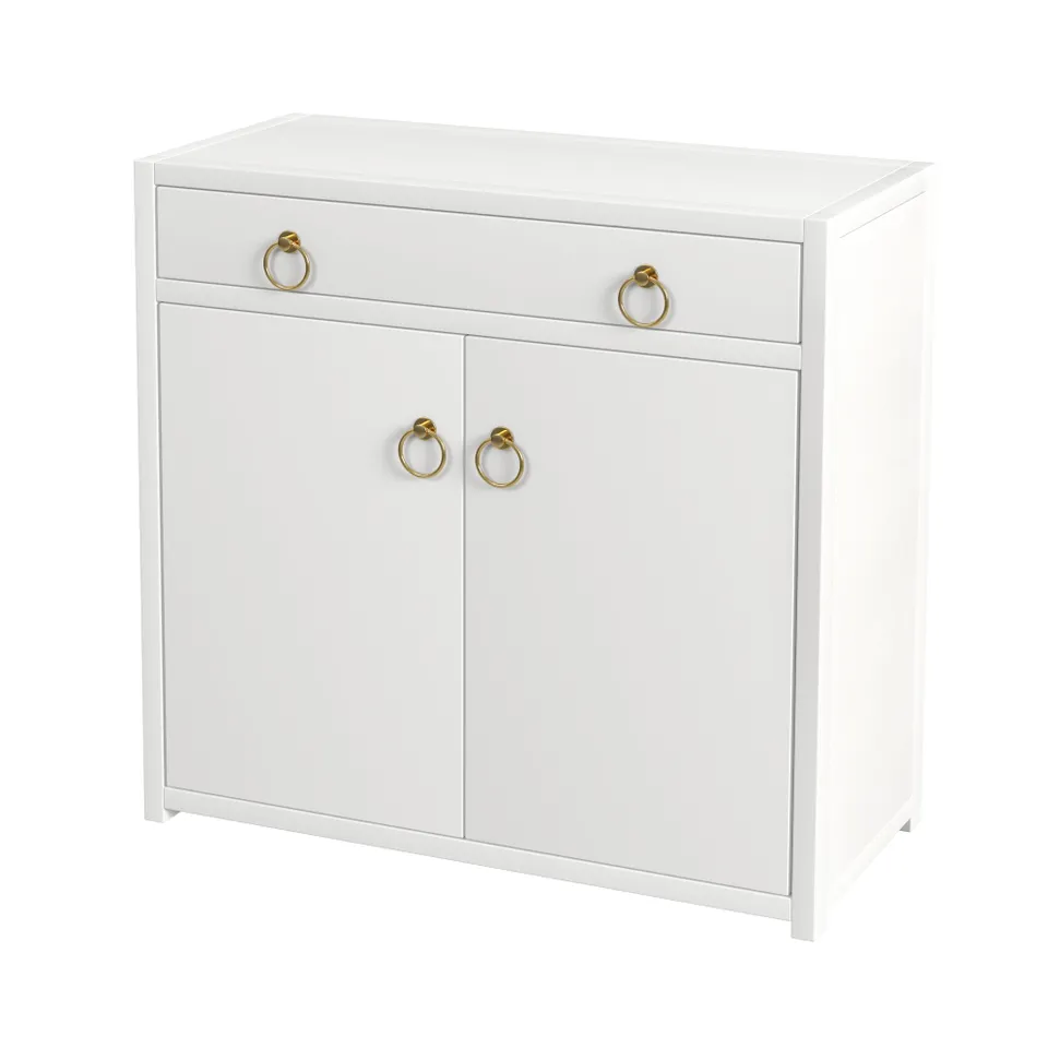 Lark White Cabinet