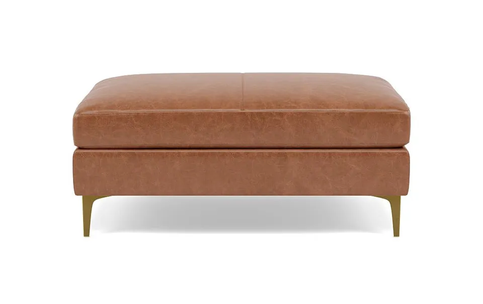 Sloan Leather Ottoman