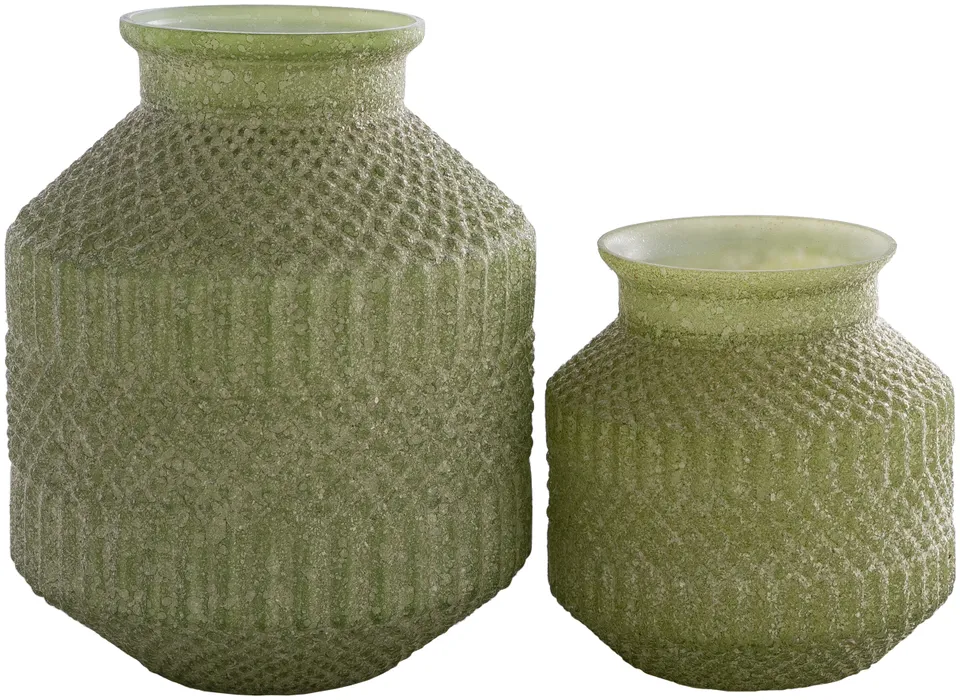 Catalana CTA-002 11"H x 9"W x 9"D,  8"H x 8"W x 8"D Vase