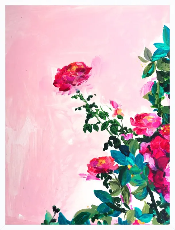 Rose Garden I by Christine Lindstrom for Artfully Walls