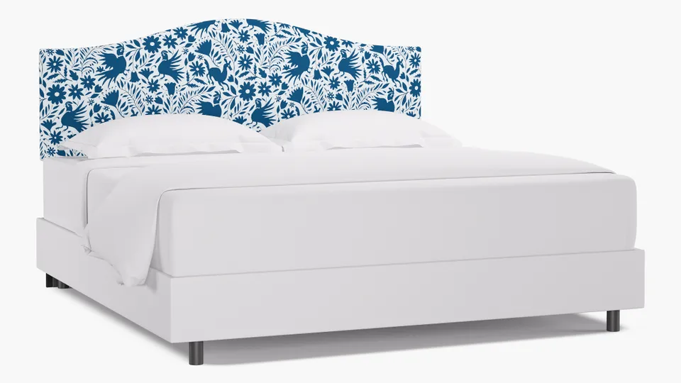 Camelback Headboard, Cerulean Frida, King