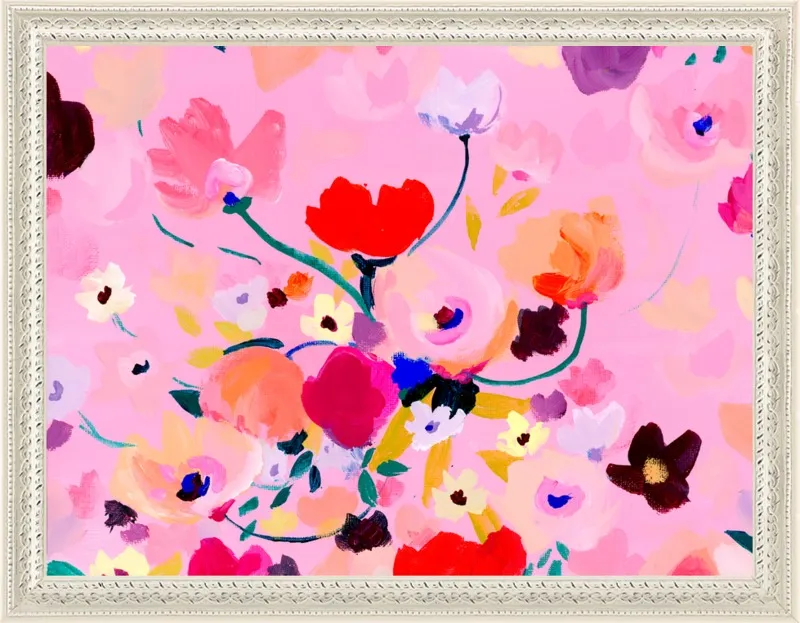 Pink Posey by KT Smail for Artfully Walls