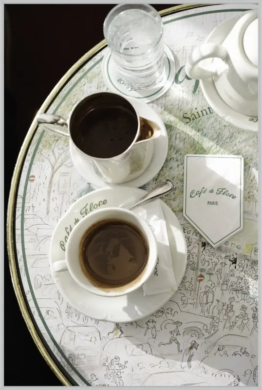Chocolat chaud au Café de Flore by Lauren & Annael Tolila for Artfully Walls