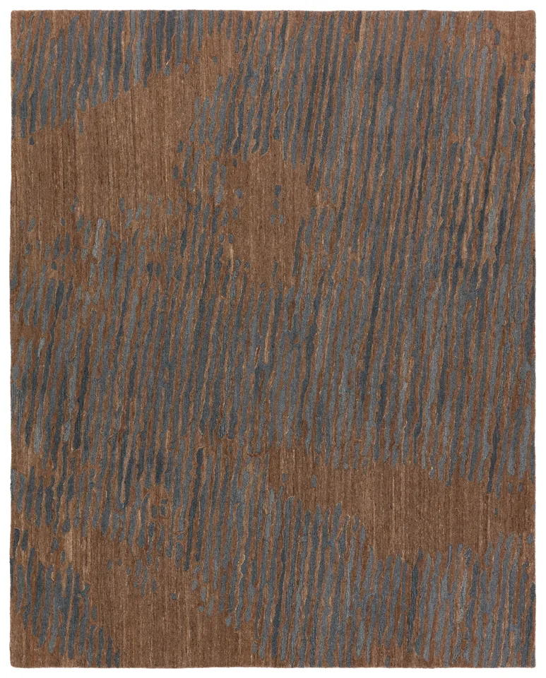 Verde Home by Stockholm Handmade Abstract Brown/ Gray Area Rug (5'X8')