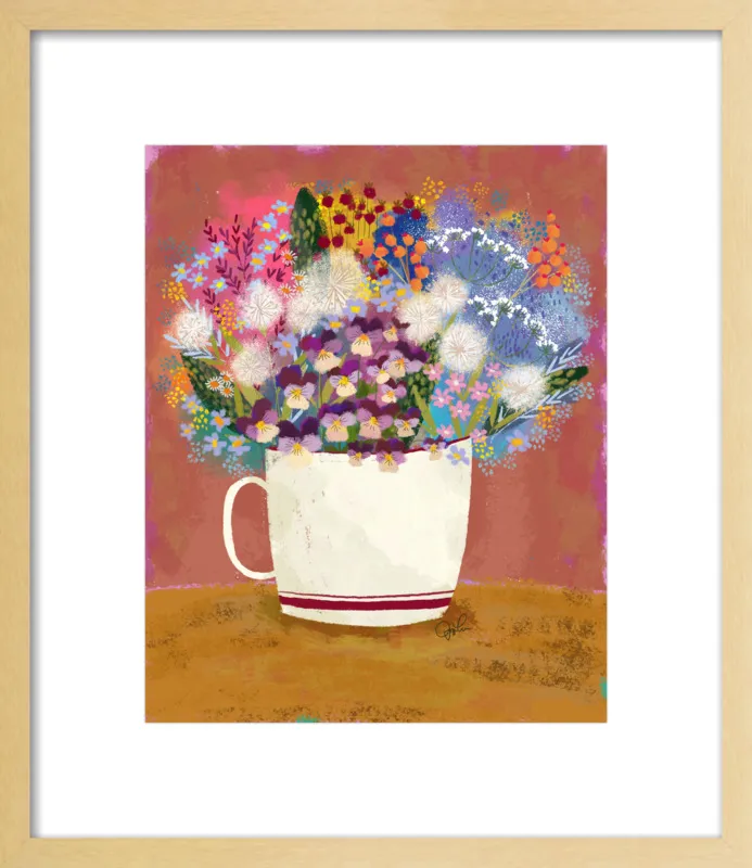 Violas in Russet by Joy Laforme for Artfully Walls