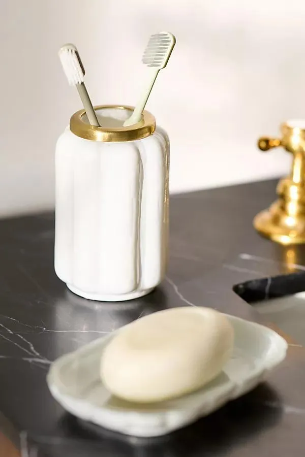 Eloise Scallop Glass Bath Tumbler
