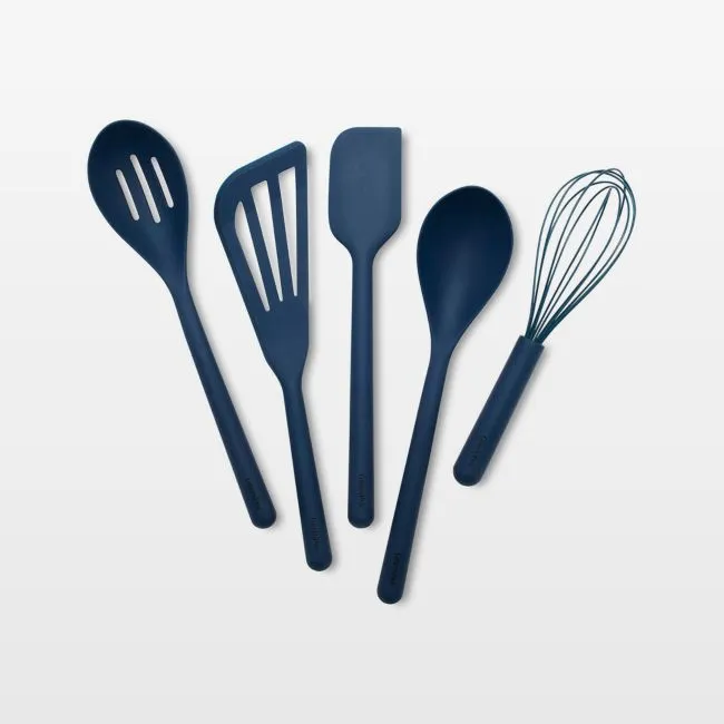 GreenPan Platinum Navy Silicone Tools 5-Piece Utensil Set