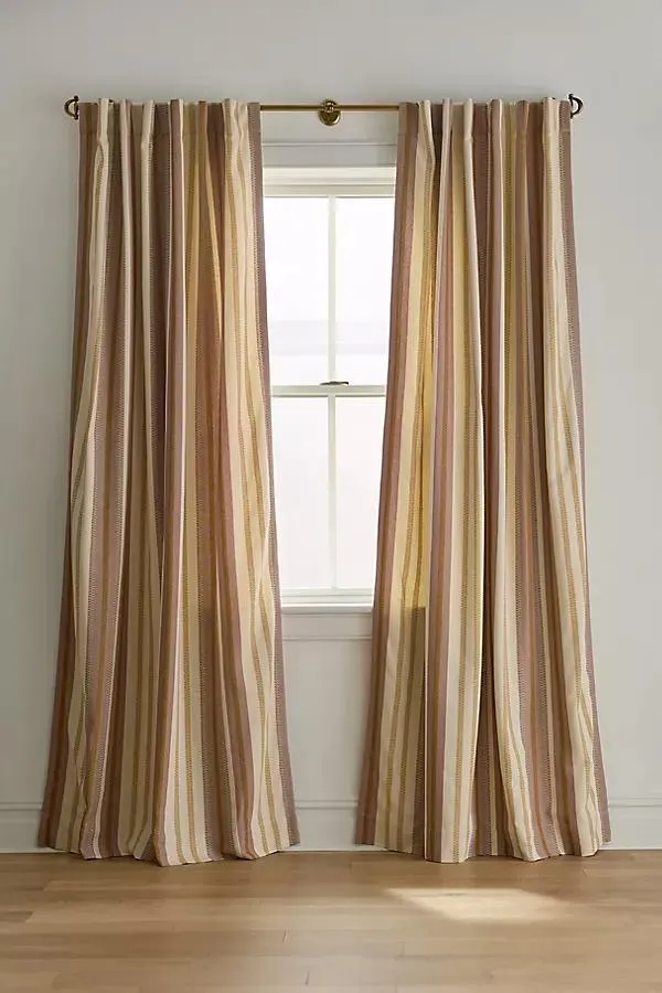 Safi Striped Woven Jacquard Curtain