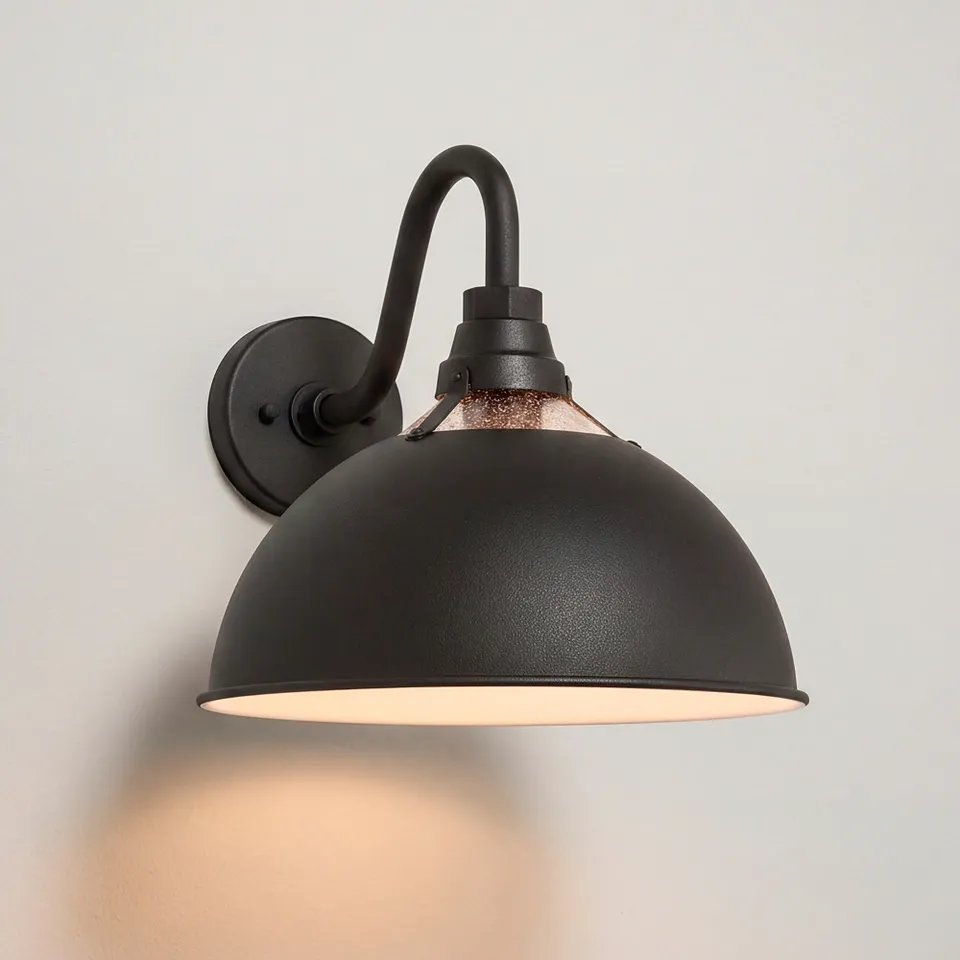 Andrei 12 1/2" High Sand Black Outdoor Barn Wall Light