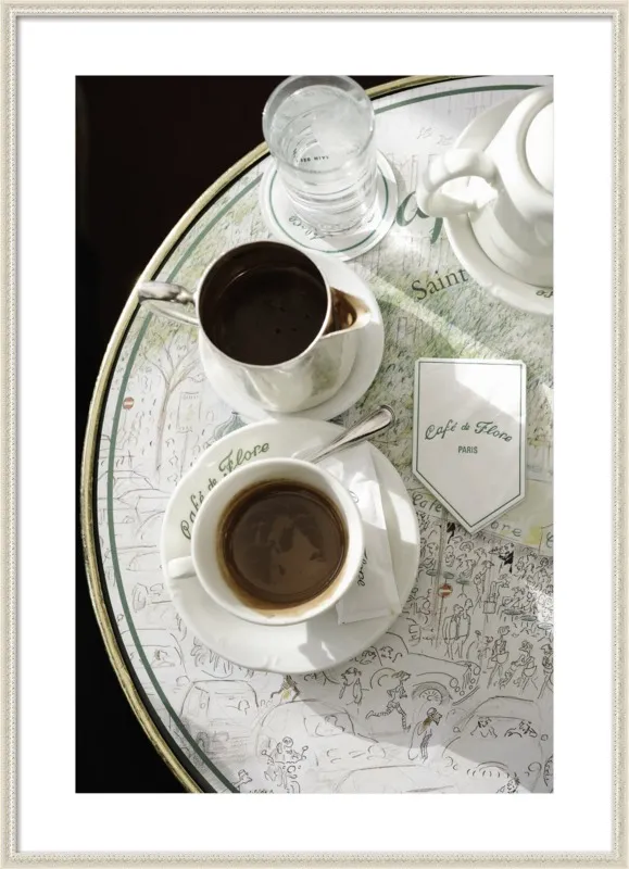 Chocolat chaud au Café de Flore by Lauren & Annael Tolila for Artfully Walls