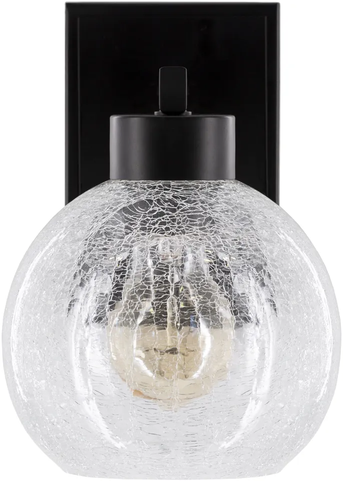 Praed Black  8"L x 6"W x 9"H Wall Sconce