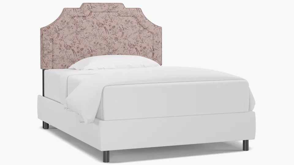 Art Deco Headboard, Blush Aviary, Full