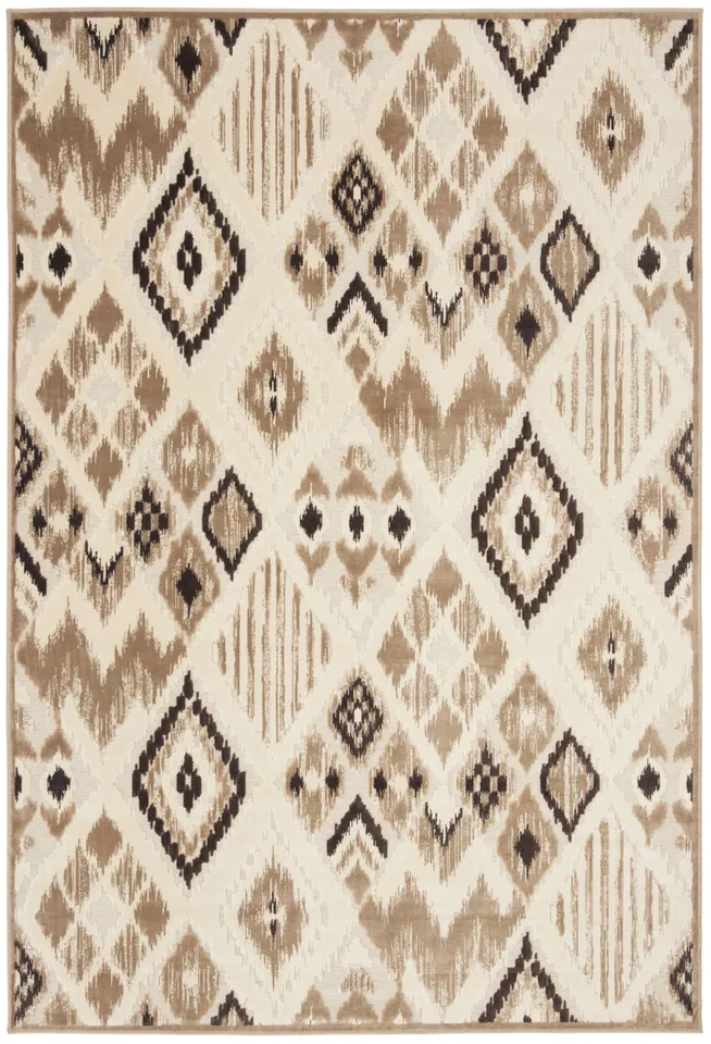 Arlo Home Woven Area Rug, PAR114-640, Taupe/Cream,  5' 3" X 7' 6"