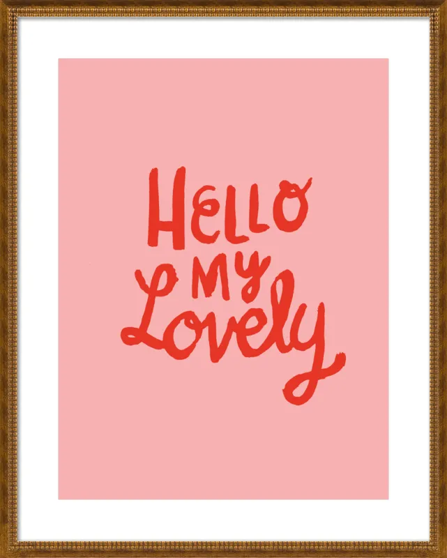 Hello My Lovely by Paula Mills for Artfully Walls