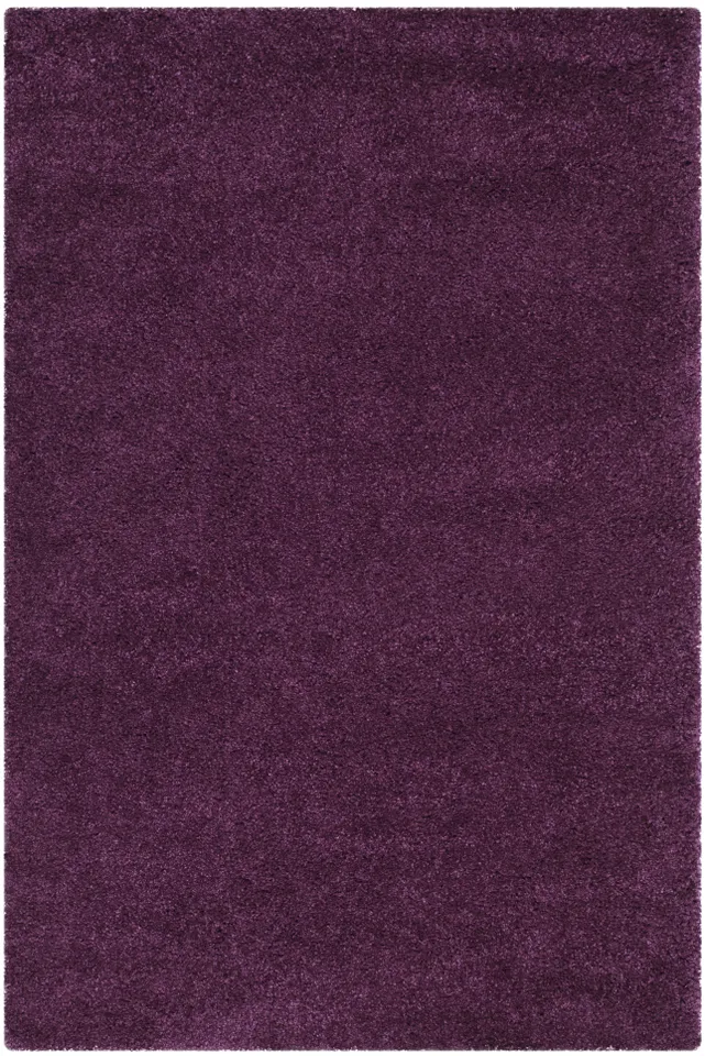 Arlo Home Woven Area Rug, SGN725-7373, Purple,  4' X 6'