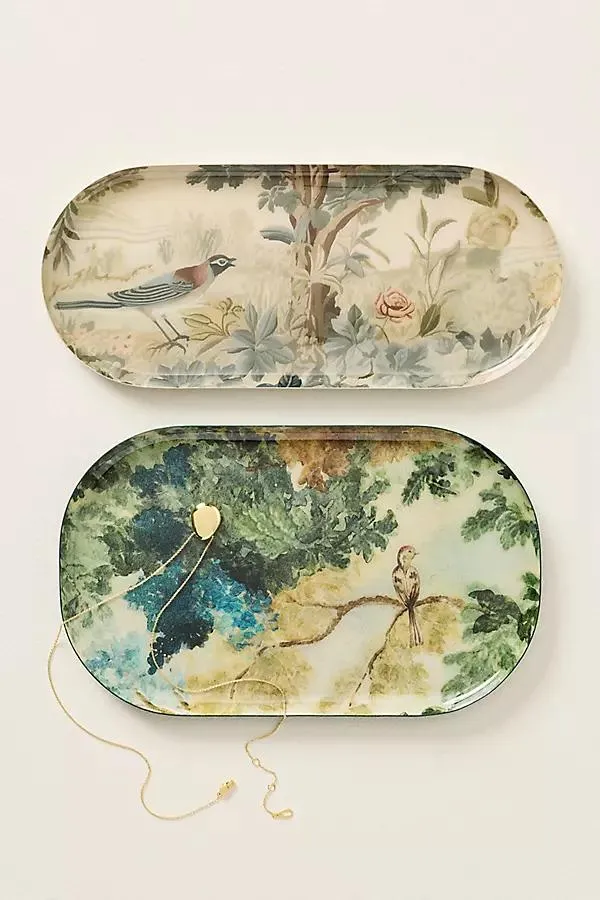 Tapestry Print Trinket Tray