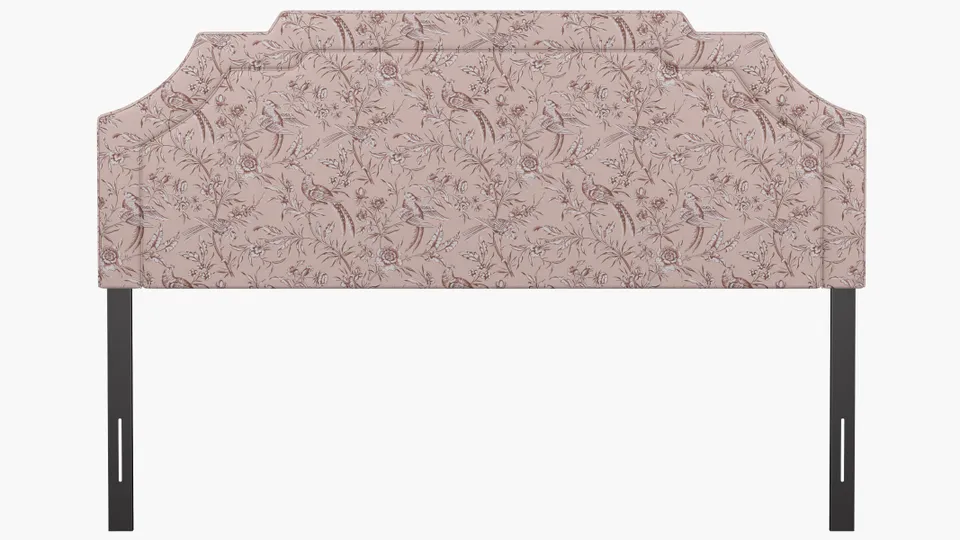 Art Deco Headboard, Blush Aviary, King