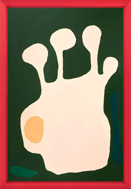 Nectarine Vase, abstraction 11 by Neicy Frey by Neicy Frey for Artfully Walls