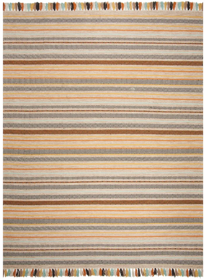 Arlo Home Hand Woven Area Rug, MTK901A, Beige/Multi,  8' X 10'