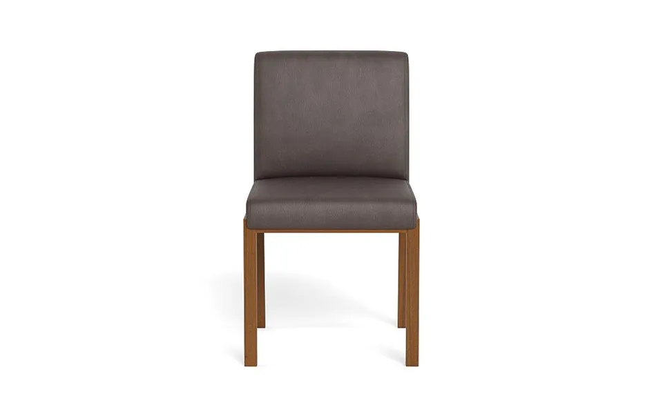Callen Leather Wood Framed Upholstered Chair