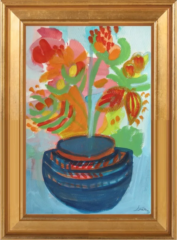 Red Flowers by Iria Fernandez Alvarez for Artfully Walls