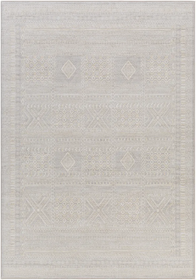 Contempo Beige Indoor 2' x 2'11" Machine Woven Rug
