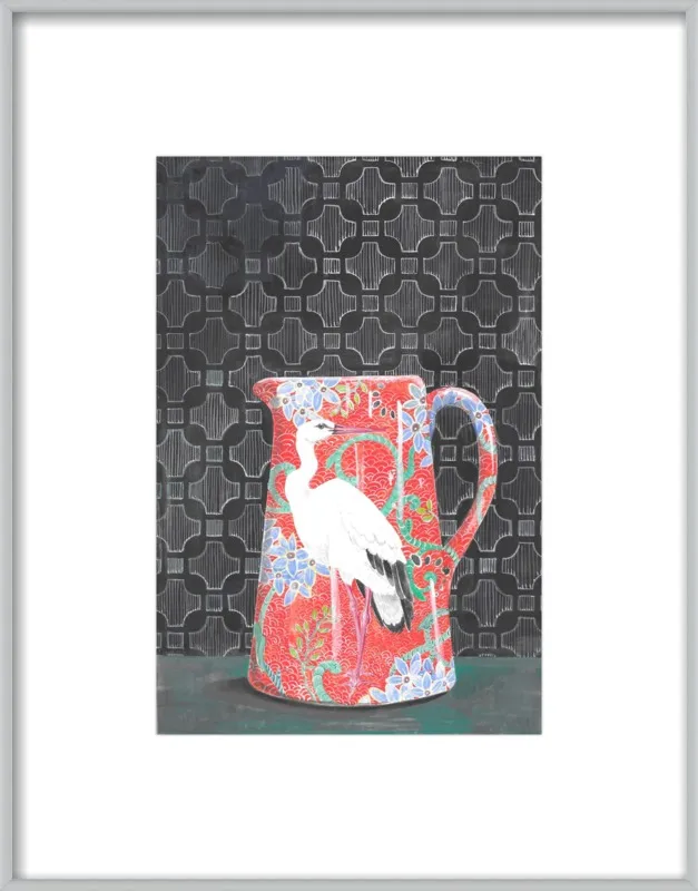 Red Vase by Miri Eshet for Artfully Walls