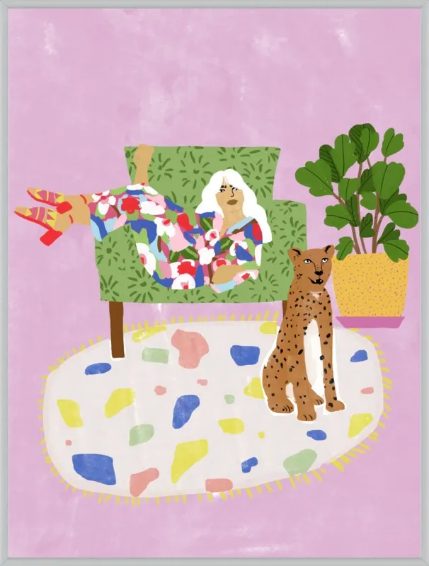 Lady and her tiger by Alja Horvat for Artfully Walls