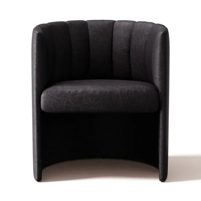 Clark Leather Dining Chair Bello Black
