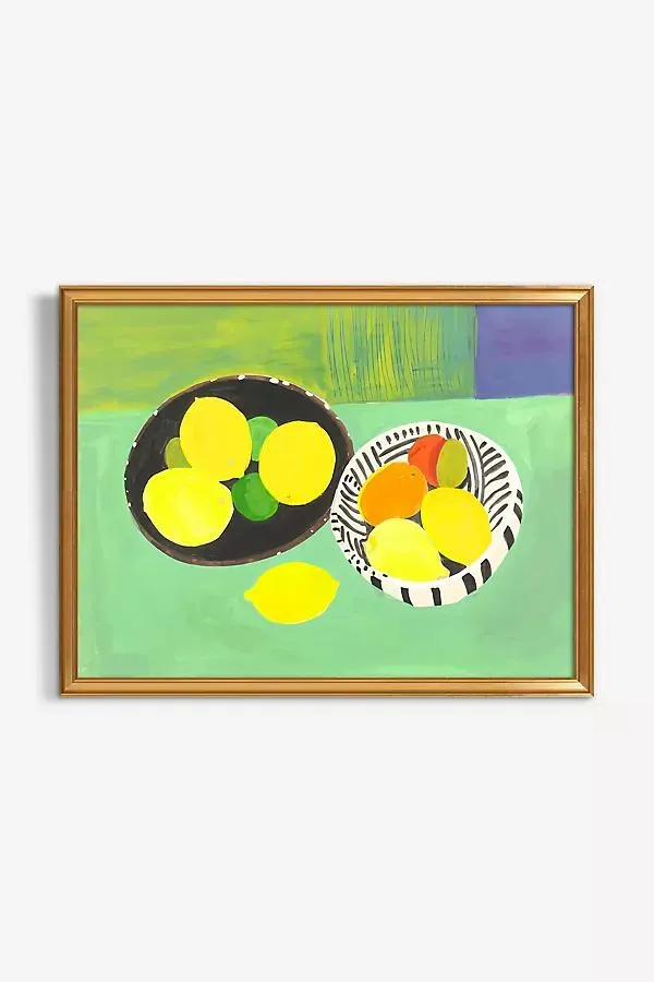 Two Bowls with Lemons Wall Art