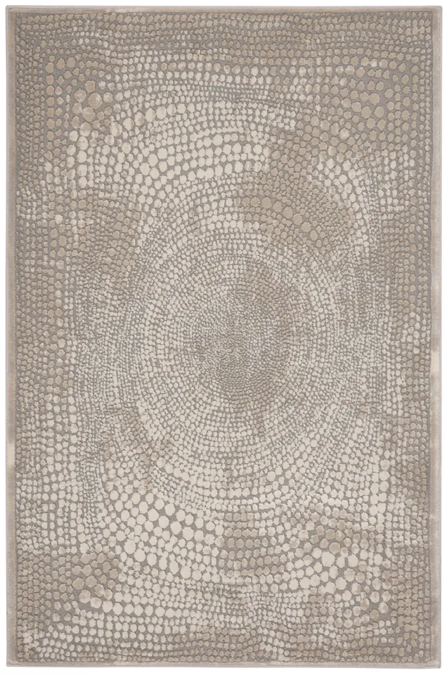 Arlo Home Woven Area Rug, MDW333A, Ivory/Grey,  4' X 6'