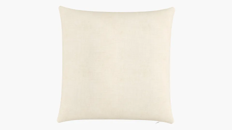 Throw Pillow 22", Talc Everyday Linen, 22" x 22"