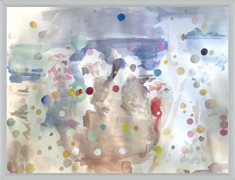 Beach scene (from memory)  by Hannah Dean for Artfully Walls