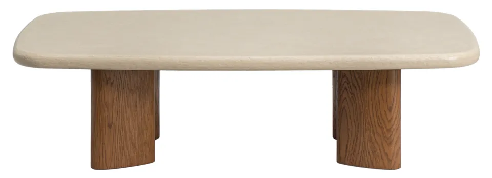 Safavieh Couture Theodora Coffee Table, Chestnut / Cream