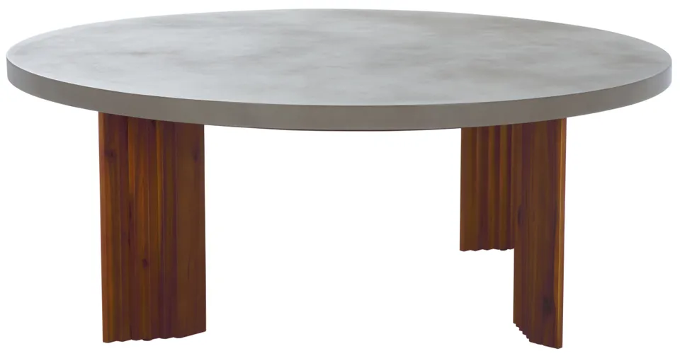 Basilio Coffee Table - Light Gray / Natural