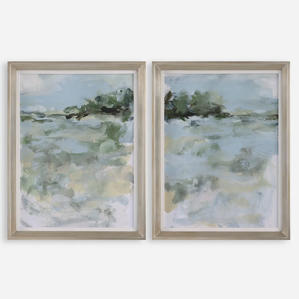 Far Away View Framed Prints Set/2