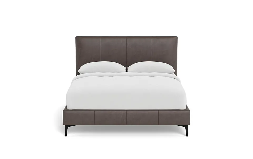 Lowen Leather Upholstered Bed with Tufting Option