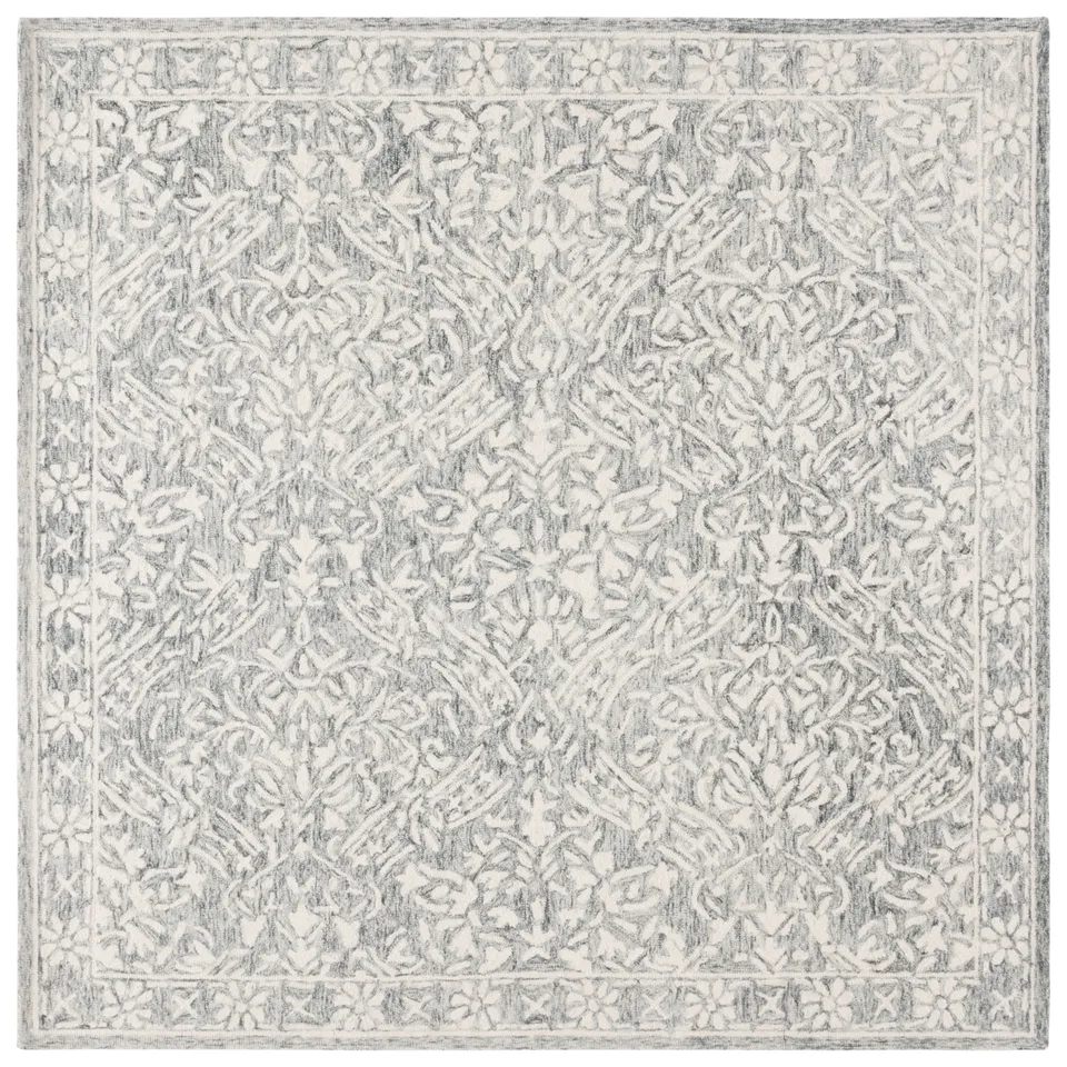Lauren Ralph Lauren Collection Olivier Rug, Grey / Ivory, 7' x 7'