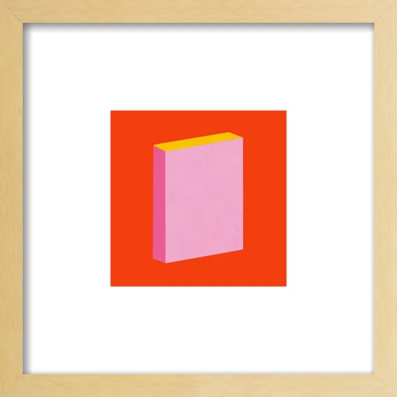 Color Books 3, Scarlet, Pink & Gold by Jessica Poundstone for Artfully Walls