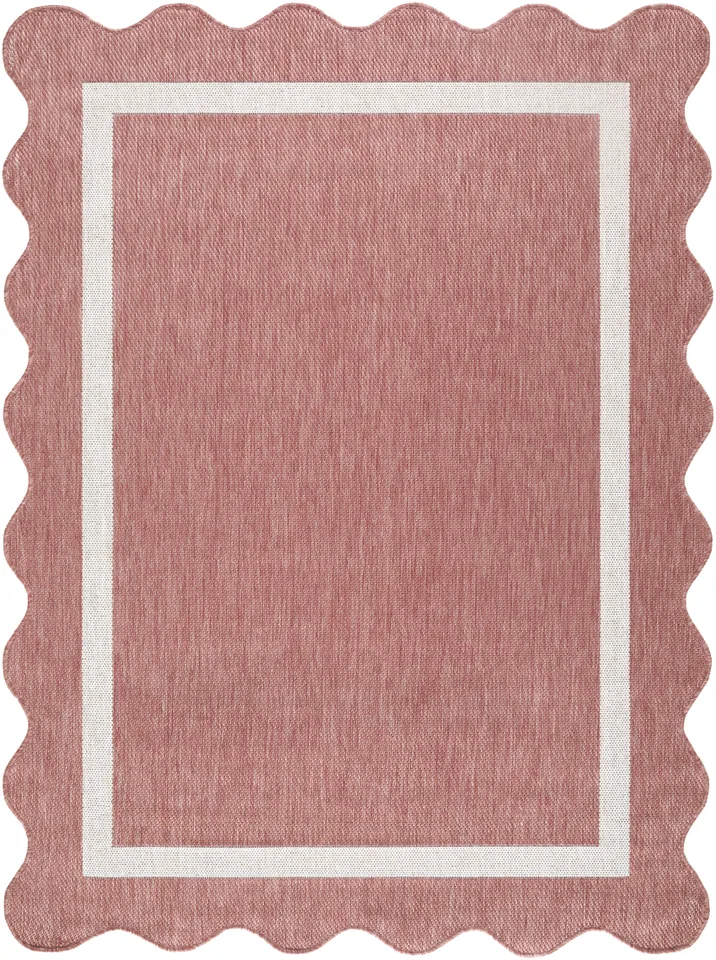 Miami Beach Pink Outdoor 2'4" x 3'9" Machine Woven Rug