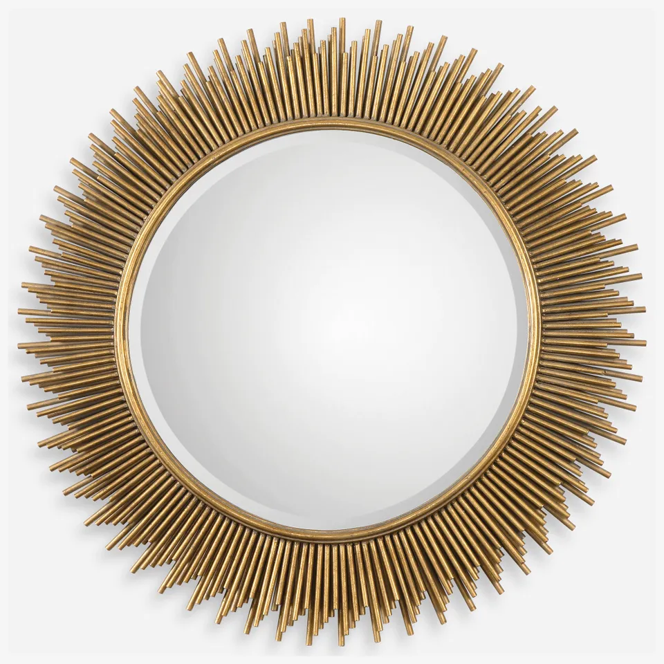 Marlo Round Gold Mirror