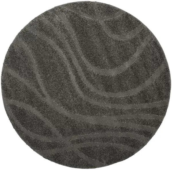 Coastal Shag Abstract Wave Area Rug