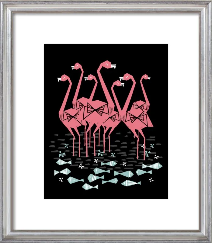 Flamingos by Andrea Lauren for Artfully Walls