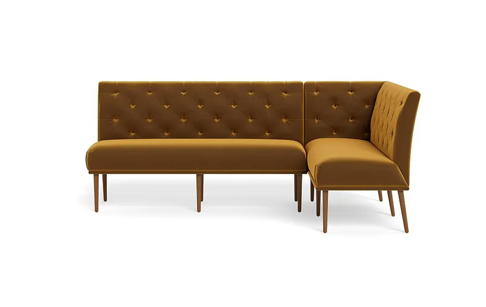 Dorian Upholstered Right Banquette with Tufting Option