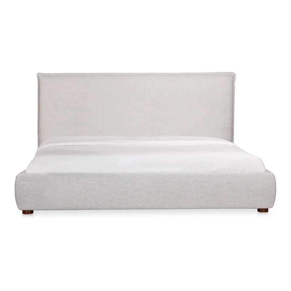 Luzon Queen Bed Light Grey