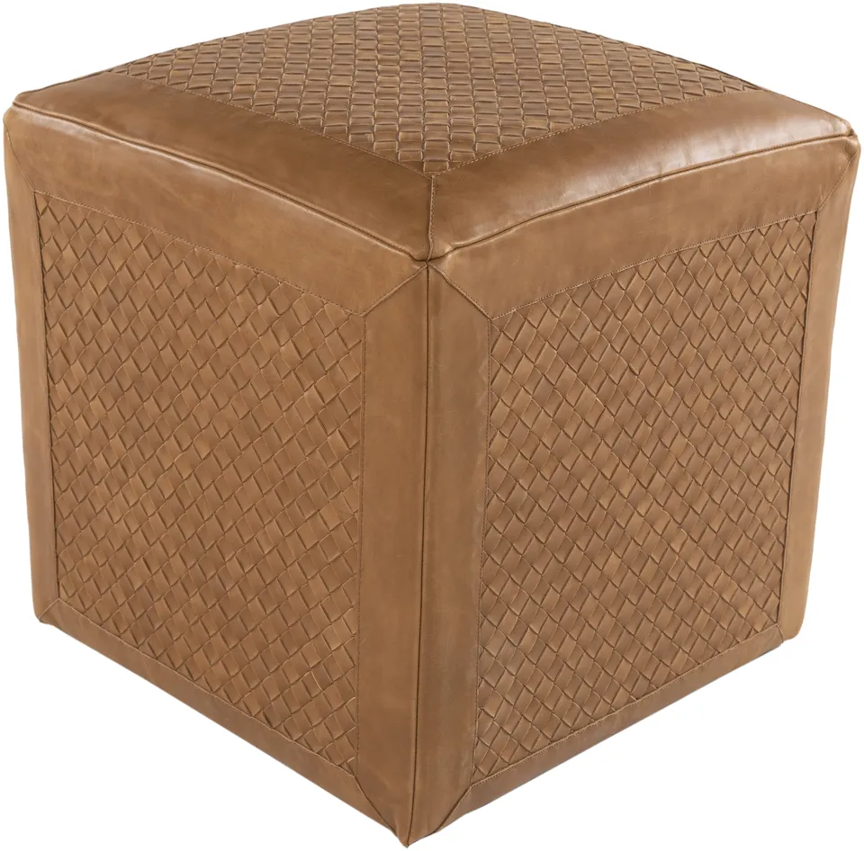Lawdon Leather 18"H x 18"W x 18"D Ottoman