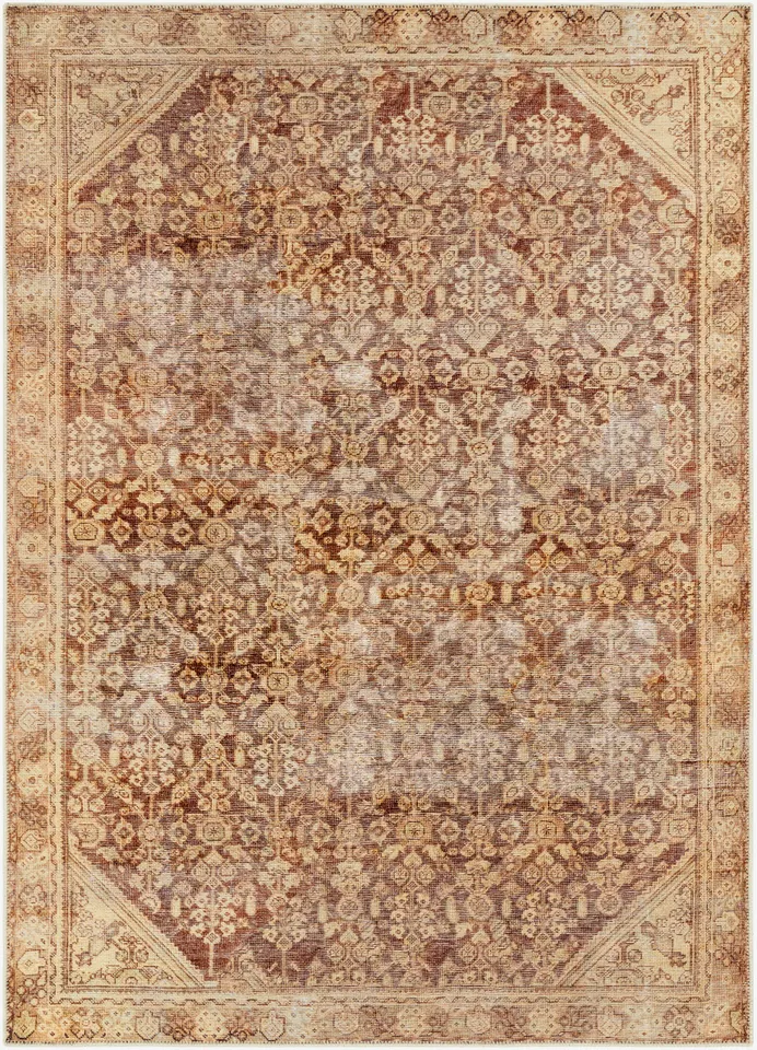 Amelie Beige Indoor 2' x 2'11" Machine Woven Rug