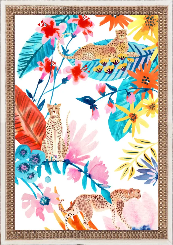 Cheetah Jungle by Jen Lindup for Artfully Walls